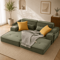 Canapé Convertible Vert Compressé | Achille