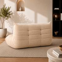 Canapé Éponge Compressé Cuir Beige | Orion